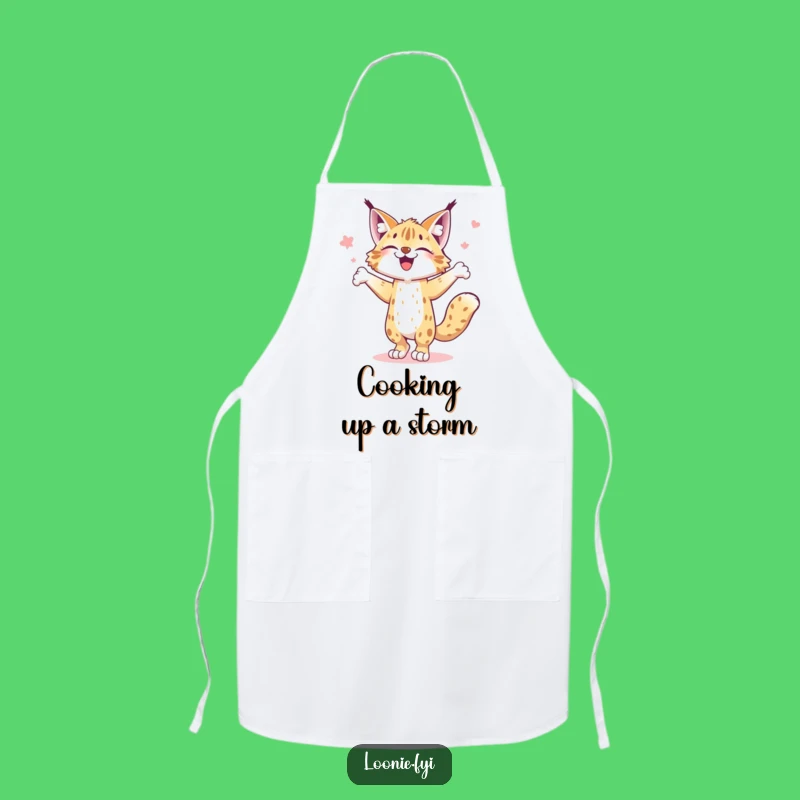 Funny Lynx Jig Apron - Kitchen Dance Wear, Perfect Humorous Cooking Gift