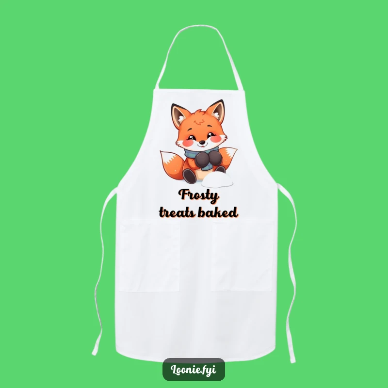 Funny Fox Mittens Apron: Kitchen Playfulness, Chef’s Funny Gift