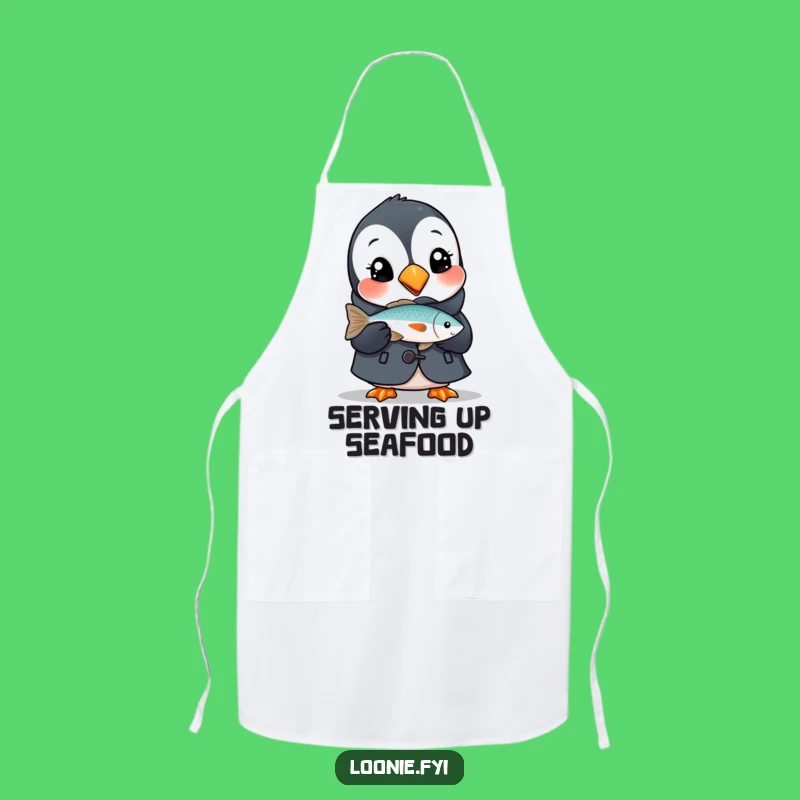 Funny Puffin Apron, Cook With Coastal Charm and Humor!
