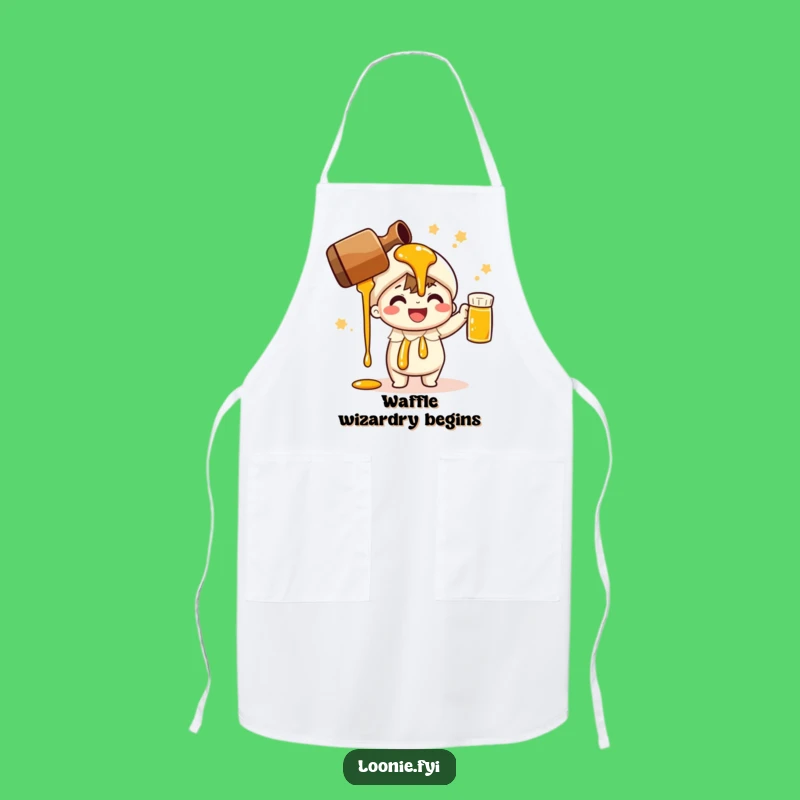 Funny Maple Syrup Apron: Cheerful Chef's Sweet Pour in the Kitchen
