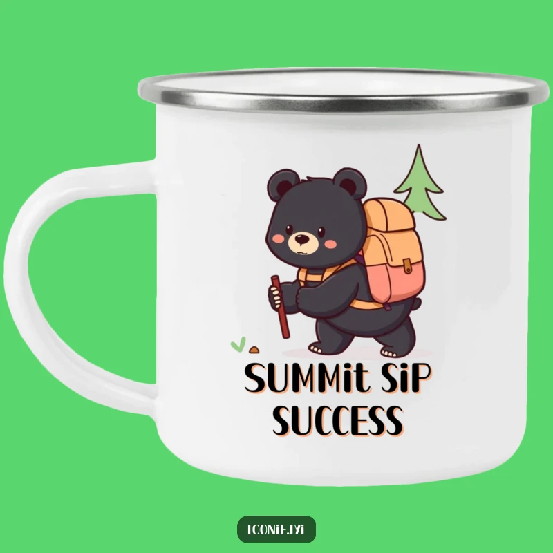 Funny Bear Explorer Camping Mug, Your Trail Companion for Every Sip!