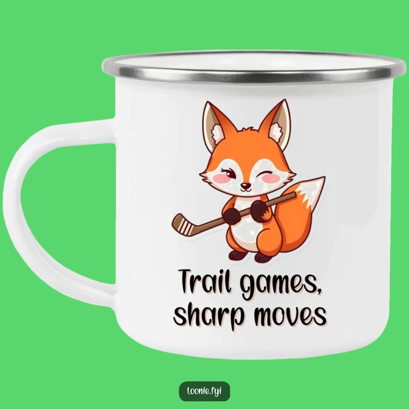 Funny Red Fox Camping Mug: Playful Wink for Adventurous Gifts