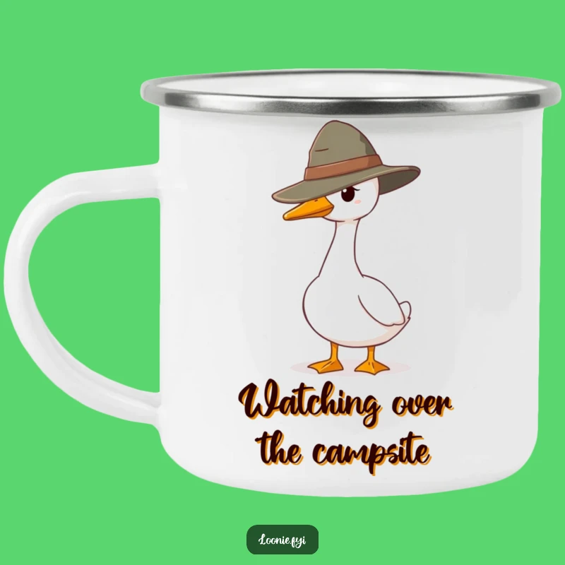Funny Goose Ranger Camping Mug: Durable Character Guarding, Ideal Funny Gift