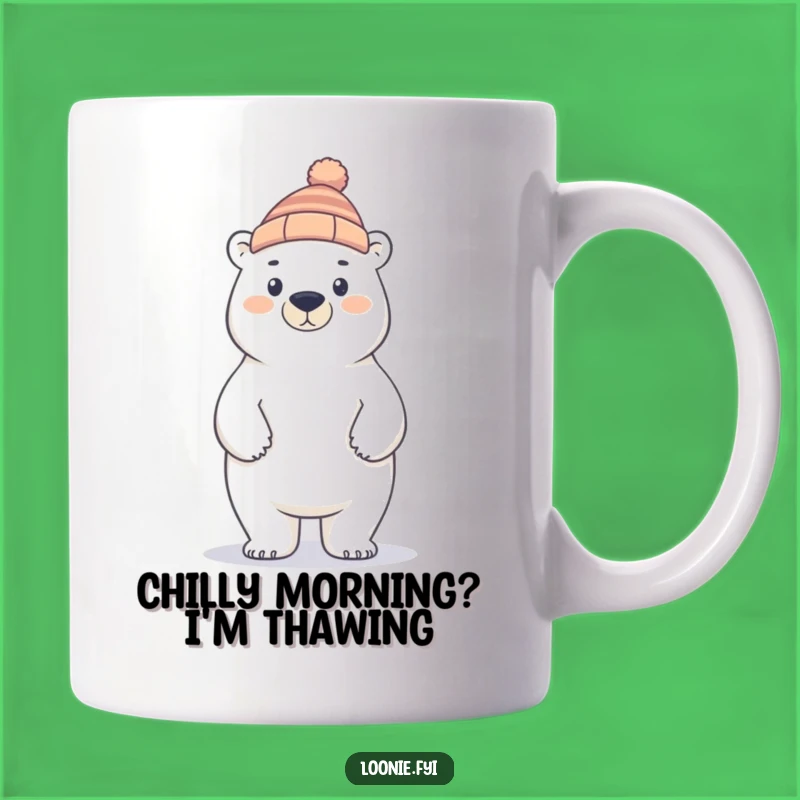 Funny Polar Bear Toque Mug: Proud Arctic Animal Humor, Perfect Gift