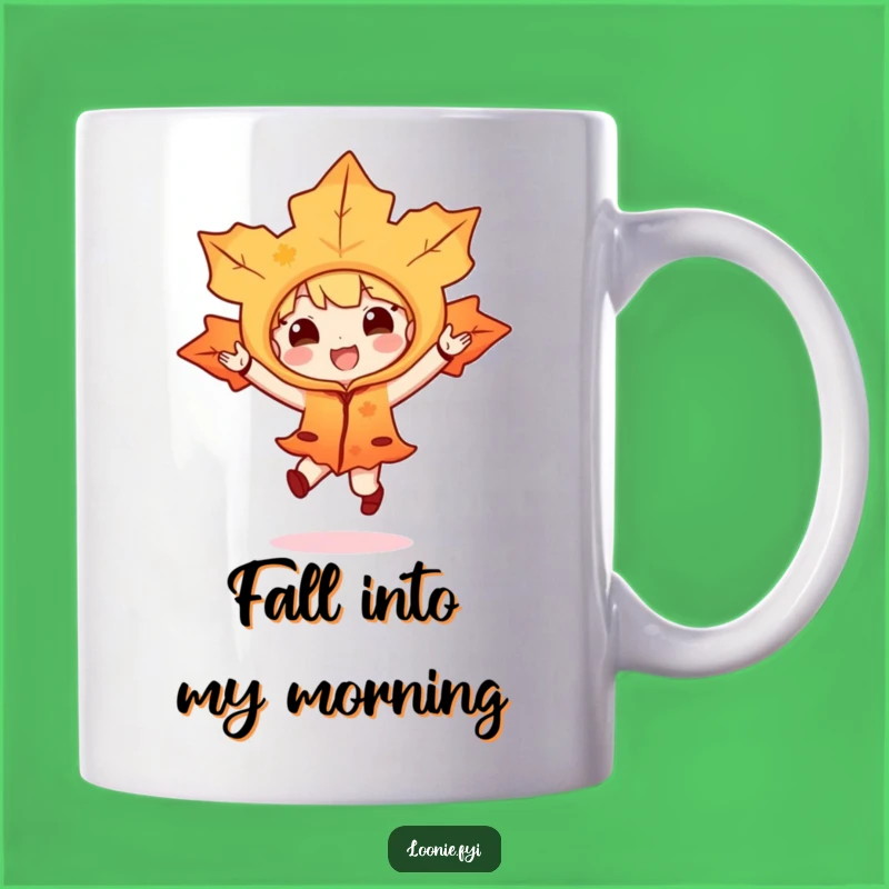 Funny Maple Leaf Character Hop Mug - Perfect Autumn Joyful Gift