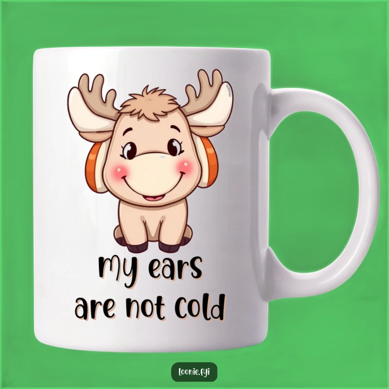 Funny Moose Ear Muffs Mug: A Cheerful Grin for a Perfect Gift