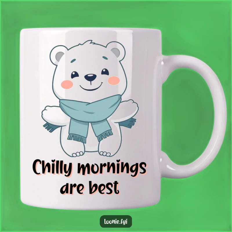 Funny Polar Bear Grinning Mug: A Cool and Hilarious Gift