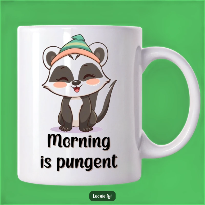 Funny Skunk in Toque Winking Mug: A Playful and Hilarious Gift