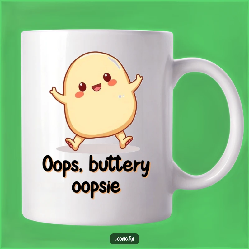 Funny Perogy Tripping Mug - Hilarious Cartoon Food Gift for Comedy Lovers