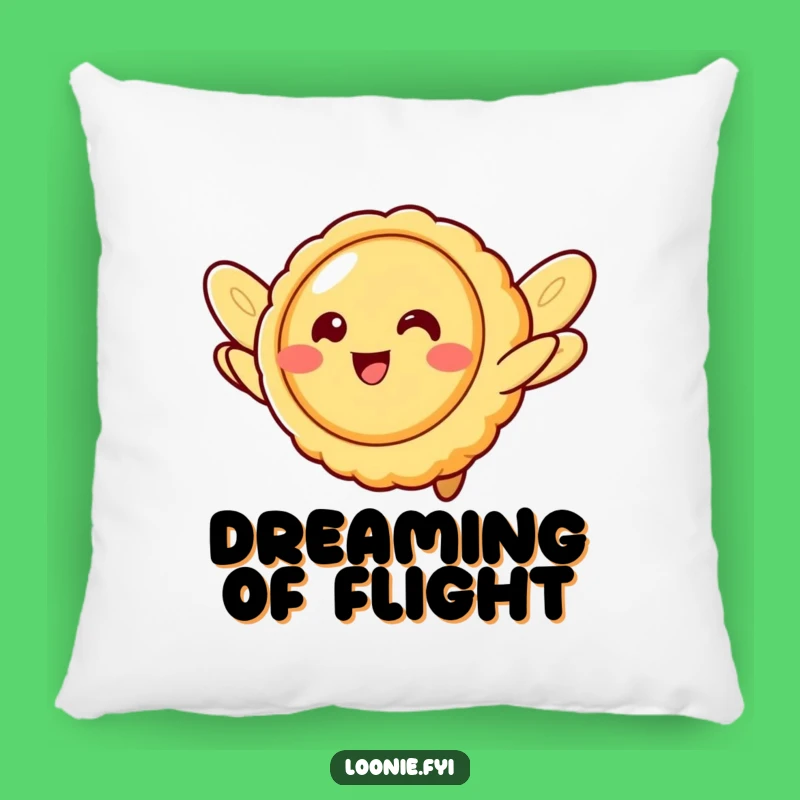 Funny Butter Tart Flying Pillow - Soft & Dreamy Cushion, Cute Gift