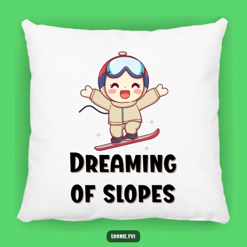 Funny Ski Jump Character Pillow - Cozy Thrill Decor Gift