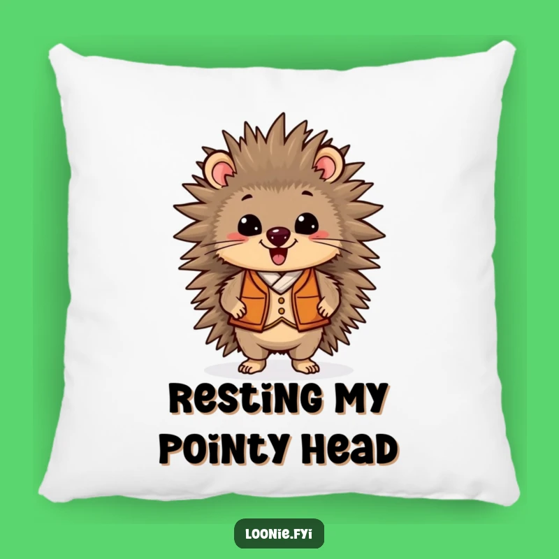 Funny Porcupine Vest Pillow: A Proud and Comfortable Companion