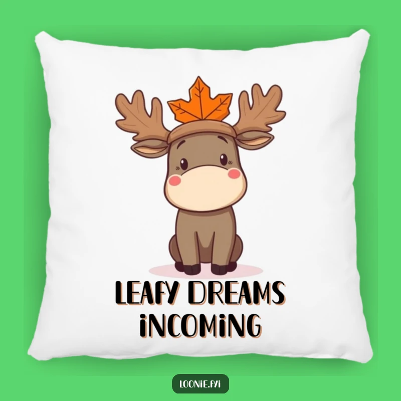 Funny Moose Hat Pillow: Soft Confused Moose Cushion - Comfy Funny Gift!