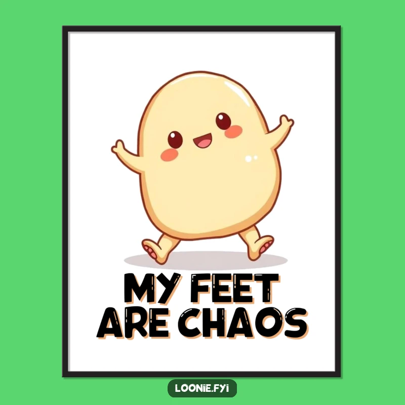 Funny Perogy Tripping Digital Art - Instant Laughs for Your Walls, Giftable