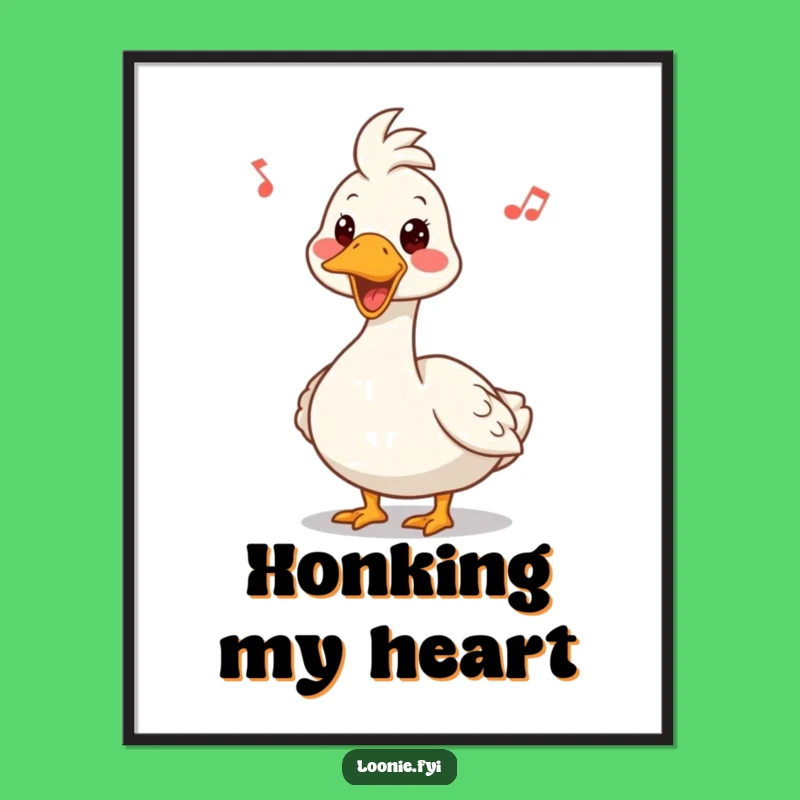 Funny Canadian Goose Digital Art: Instant Humor for Your Walls!