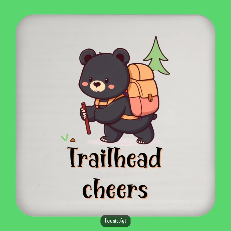Funny Bear Coasters, Protect Surfaces With Explorer Charm!