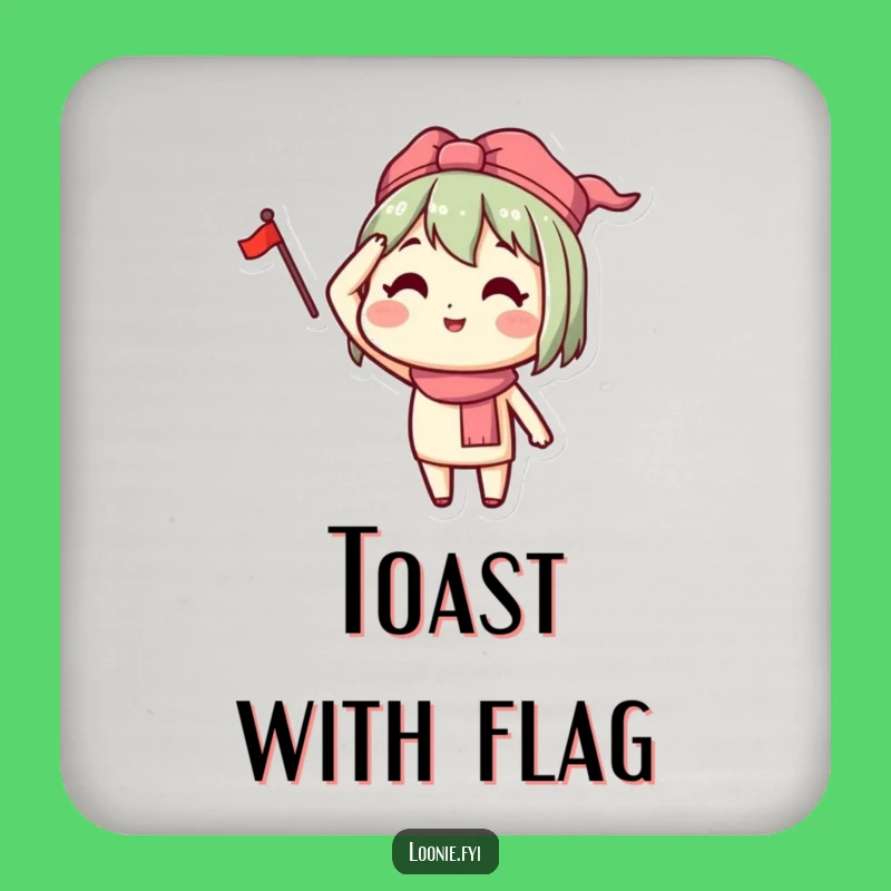 Set of Funny Saluting Coasters - Protect Surfaces with Pride!