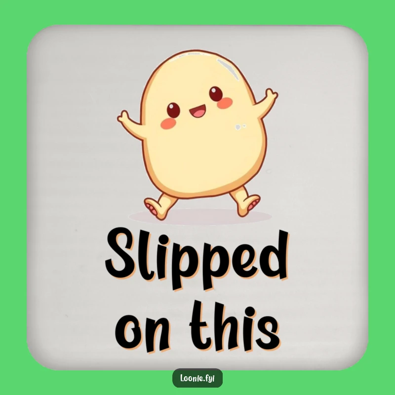 Funny Perogy Tripping Coaster Set - Protect Surfaces with Laughs, Fun Gift