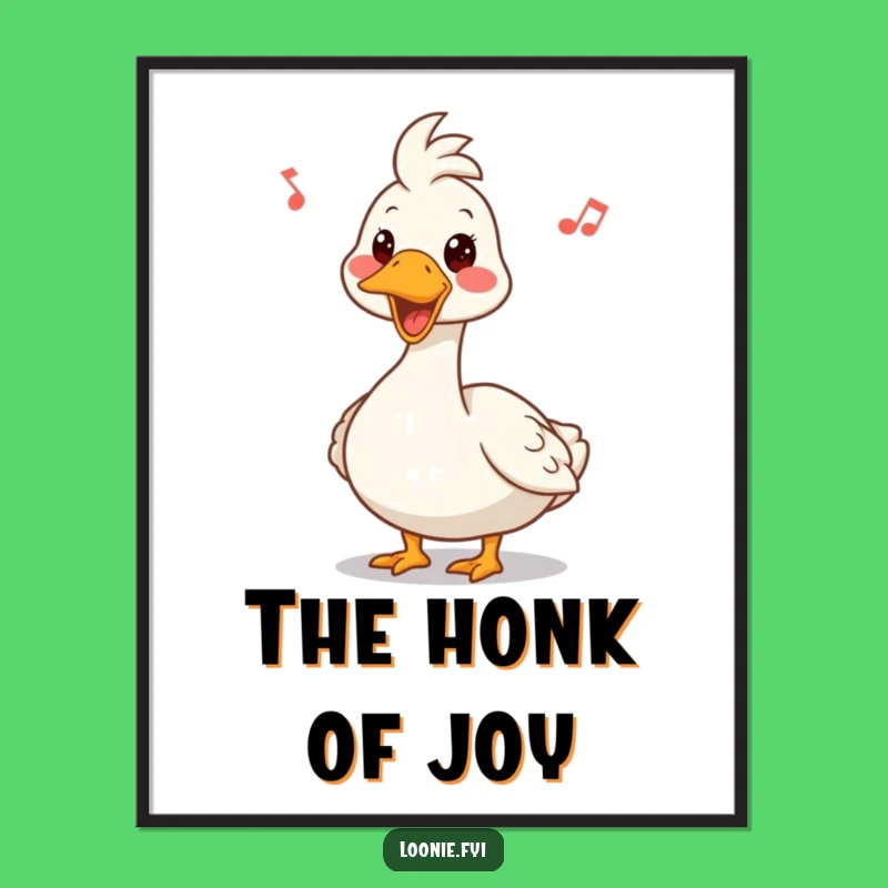 Funny Canadian Goose Poster: Bring Honking Humor to Your Walls!
