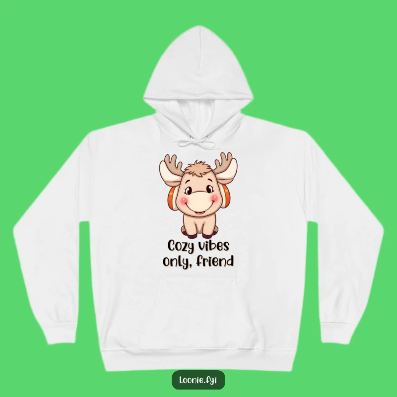 Funny Moose Hoodie: Cozy Ear Muffs & Grin for the Ultimate Funny Gift