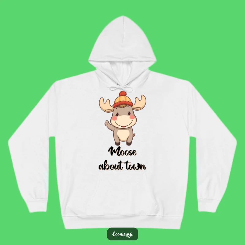 Funny Moose Toque Hoodie: Cozy Canadian Animal Sweatshirt, Amazing Funny Gift Idea