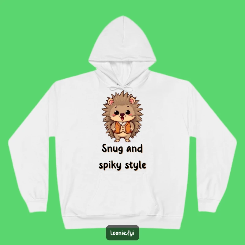 Funny Porcupine Vest Hoodie: Cozy Up in This Proud and Cheerful Outfit
