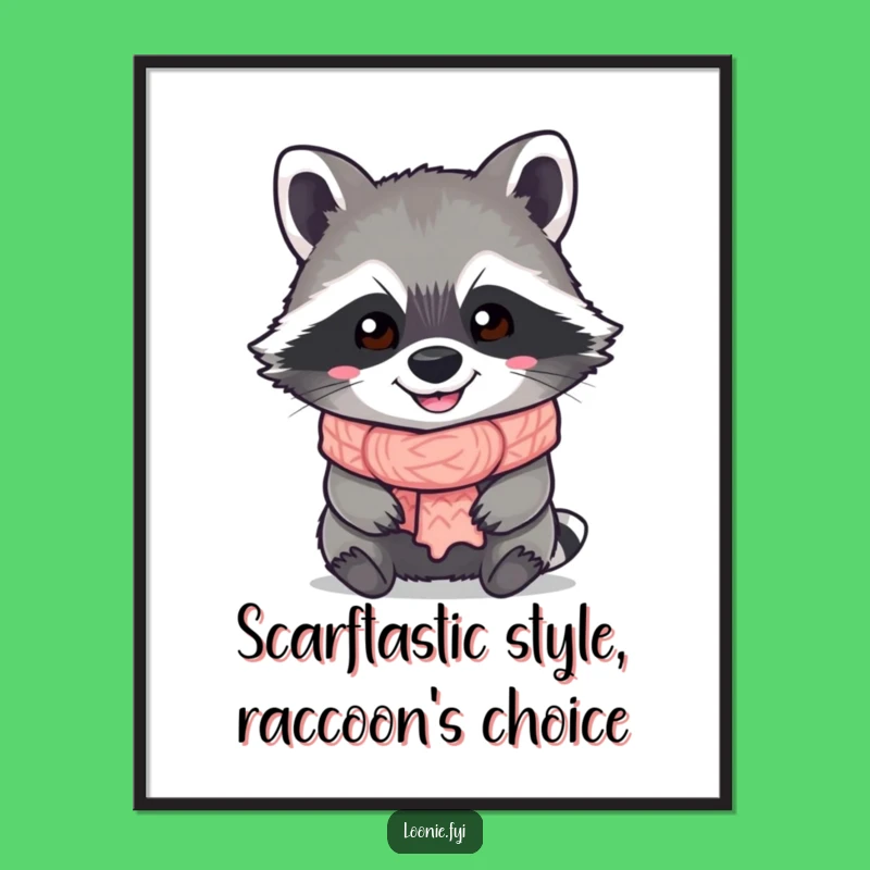 Free Printable Wall Art: Funny Raccoon Decor, Cute Downloadable Art for Cozy Spaces