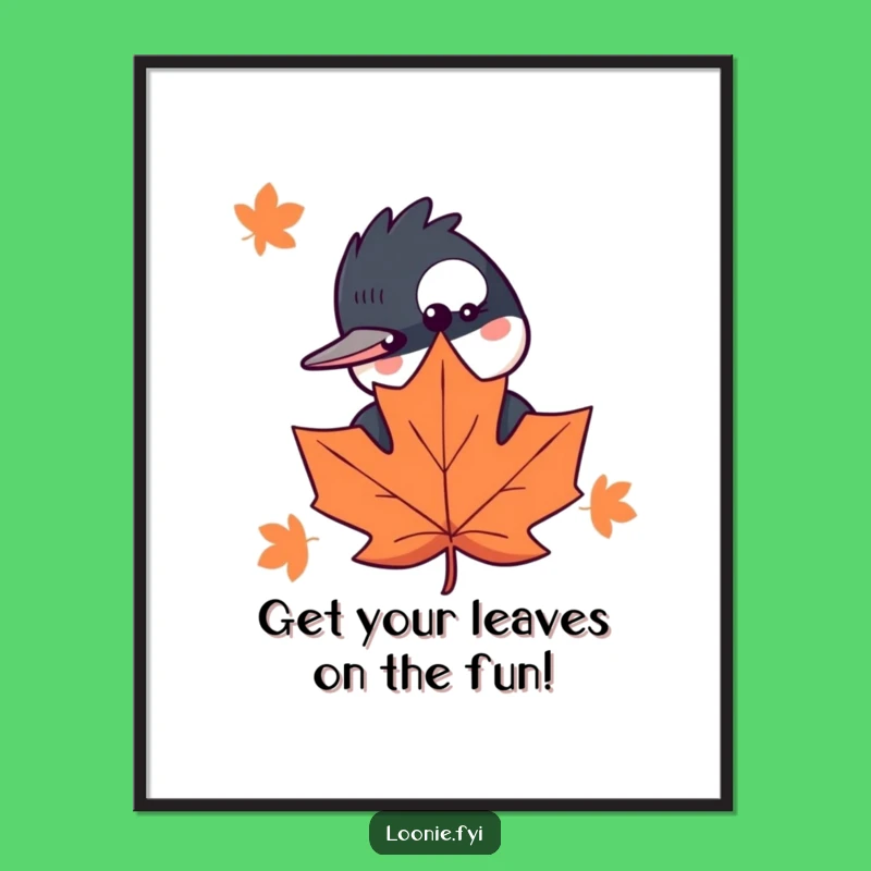 Funny Free Printable Wall Art: Curious Loon Peeking, Whimsical Downloadable Decor for Nature Lovers