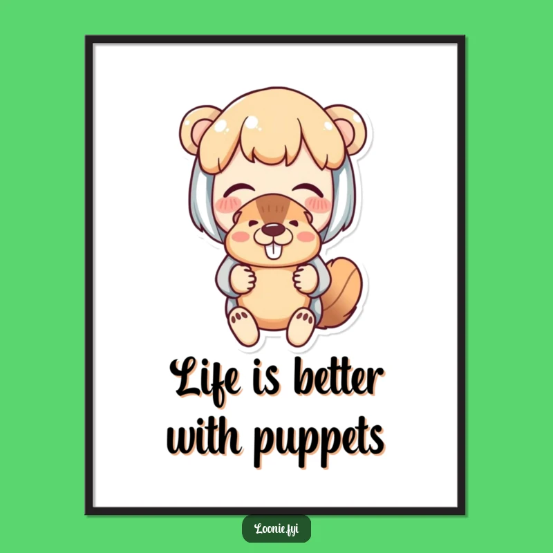 Free Printable Wall Art: Funny Puppet Pal, Whimsical Downloadable Decor!