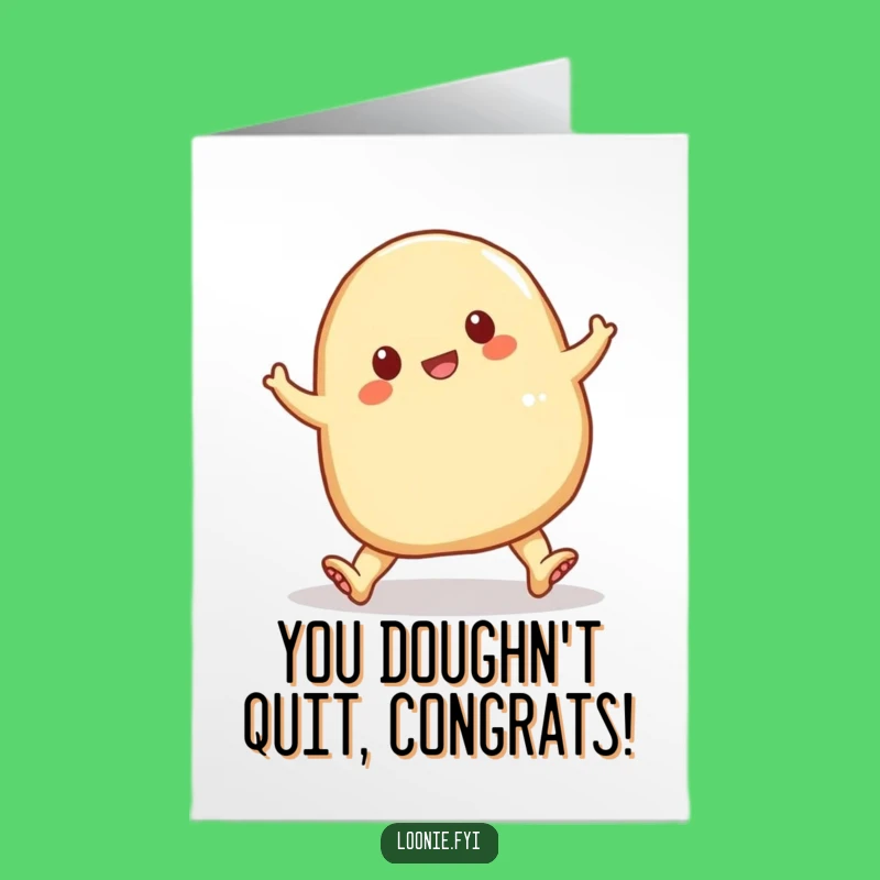 Free Printable Congrats Card - Clumsy Perogy Fails Hilariously - Downloadable Gift
