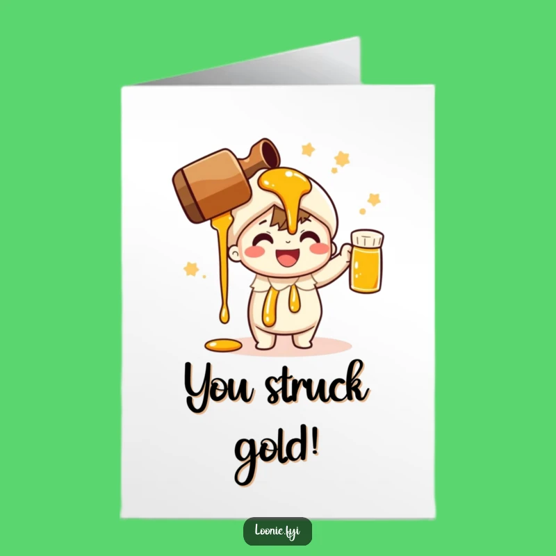 Free Printable Congrats Card: Funny Syrup Pour, Delicious Downloadable Gift!