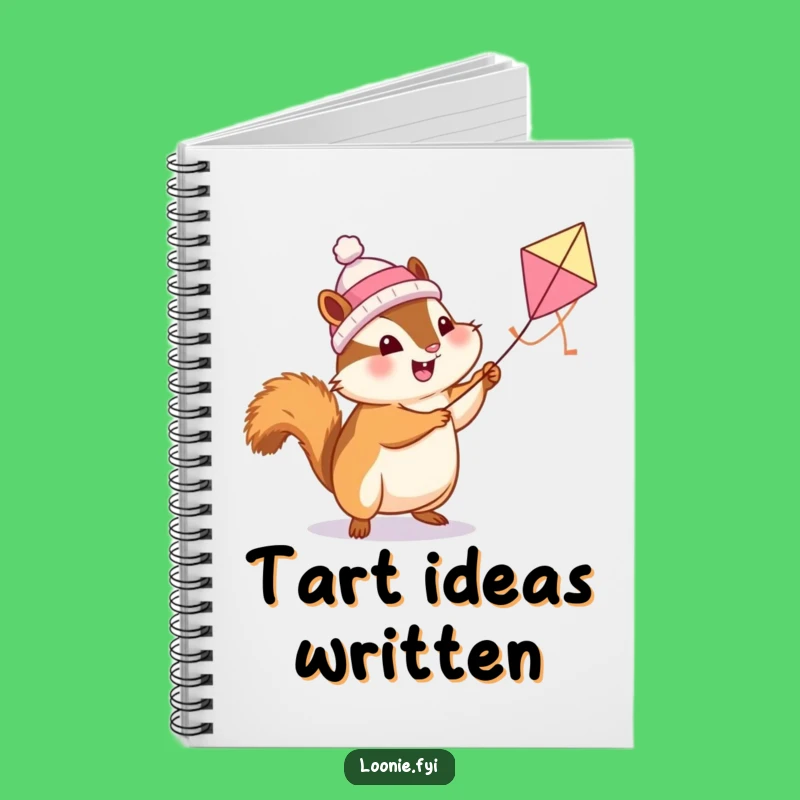 Funny Chipmunk Butter Tart Kite Notebook: Jot Down Sweet Ideas!