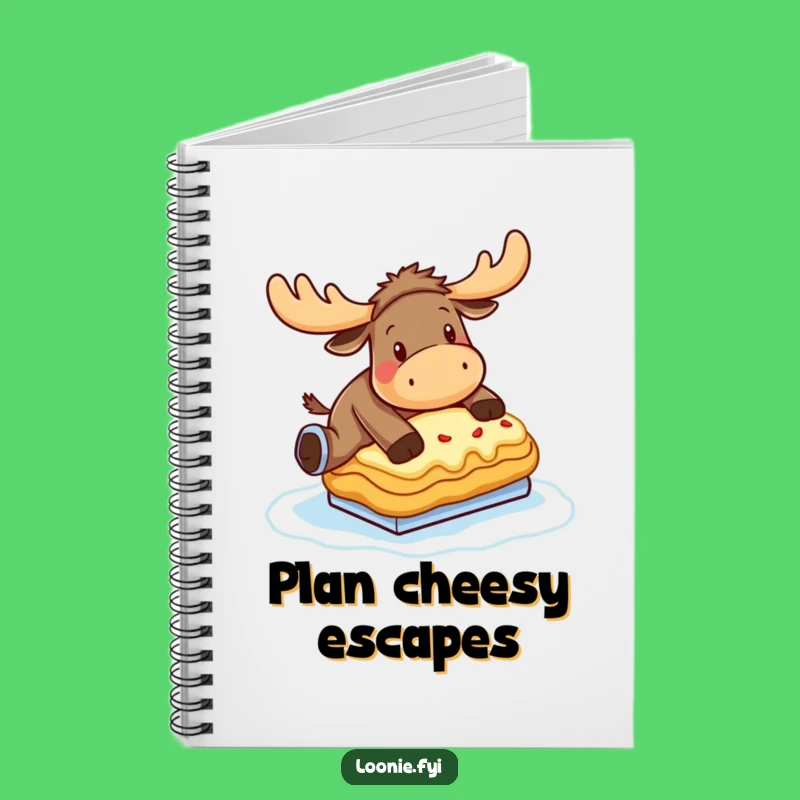 Funny Moose Poutine Skate Notebook: Jot Down Laughs & Ideas!
