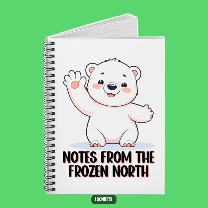 Funny Polar Bear Cub Notebook: Frosty Wave - A Hilarious Gift for Notes