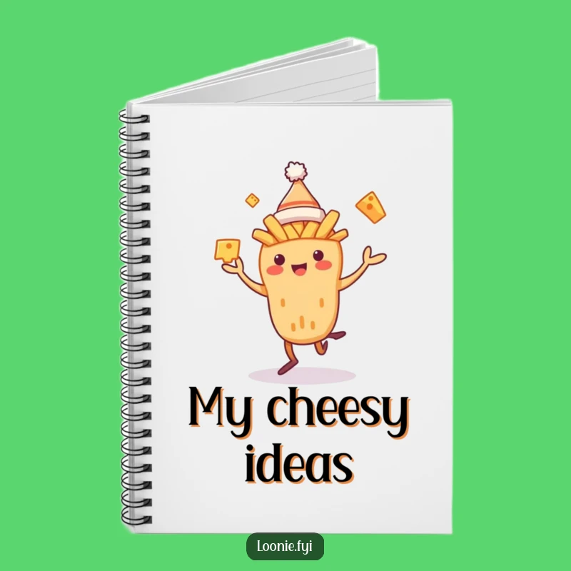 Funny Poutine Dancer Notebook: Journal with Cheese Curds Cover - Creative Funny Gift!
