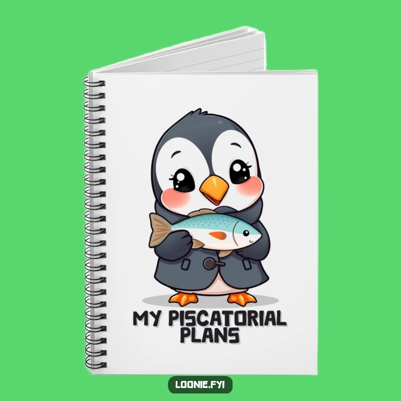 Funny Puffin Notebook, Jot Down Notes With Delightful Flair!