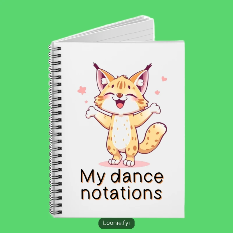 Funny Lynx Jig Notebook - Dance Journal, Ideal Funny Gift for Star Dancers