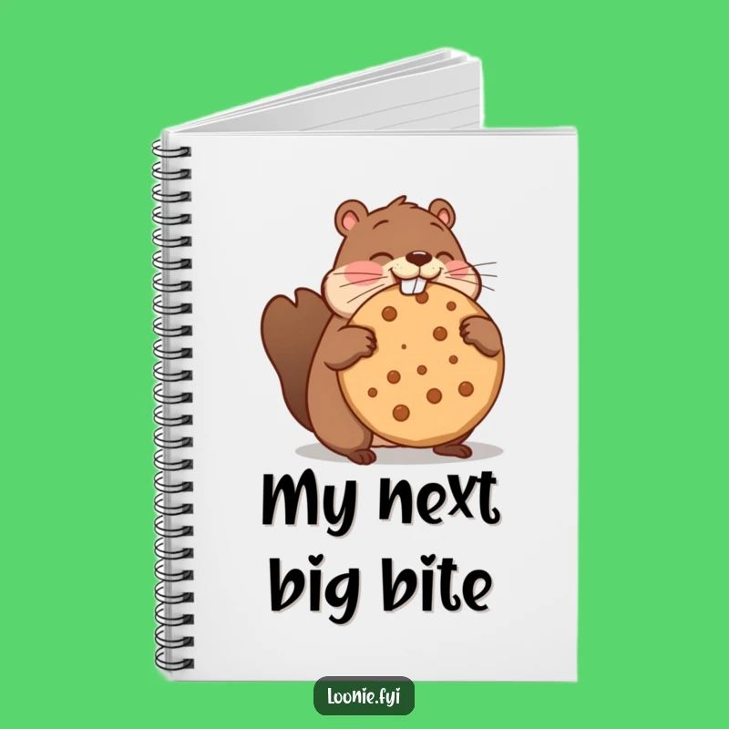Funny Beaver Maple Cookie Notebook - Hilarious Journal for Ideas