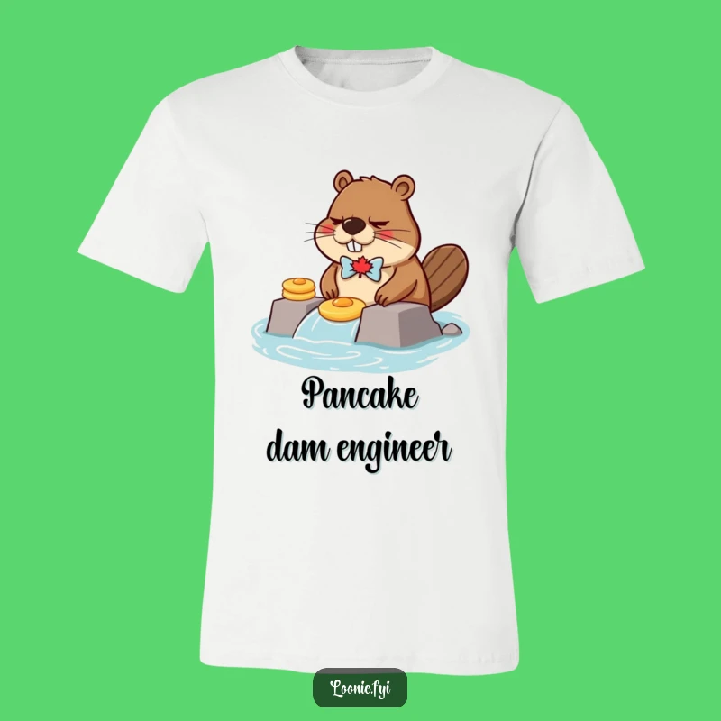 Funny Grumpy Beaver Pancake Dam T-Shirt - Wear Your Canadian Humor!