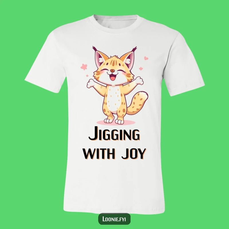 Funny Lynx Jig T-Shirt - Lively Animal Tee, Perfect Humorous Gift for Dancers