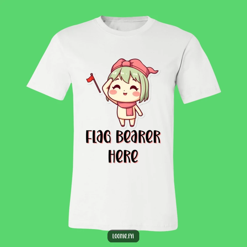 Funny Saluting Character Tee - Patriotic Joyful Gift