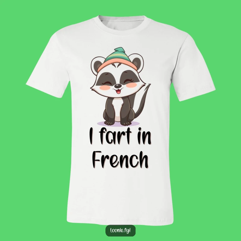 Funny Playful Skunk Winking T-Shirt: Wear Your Mischief