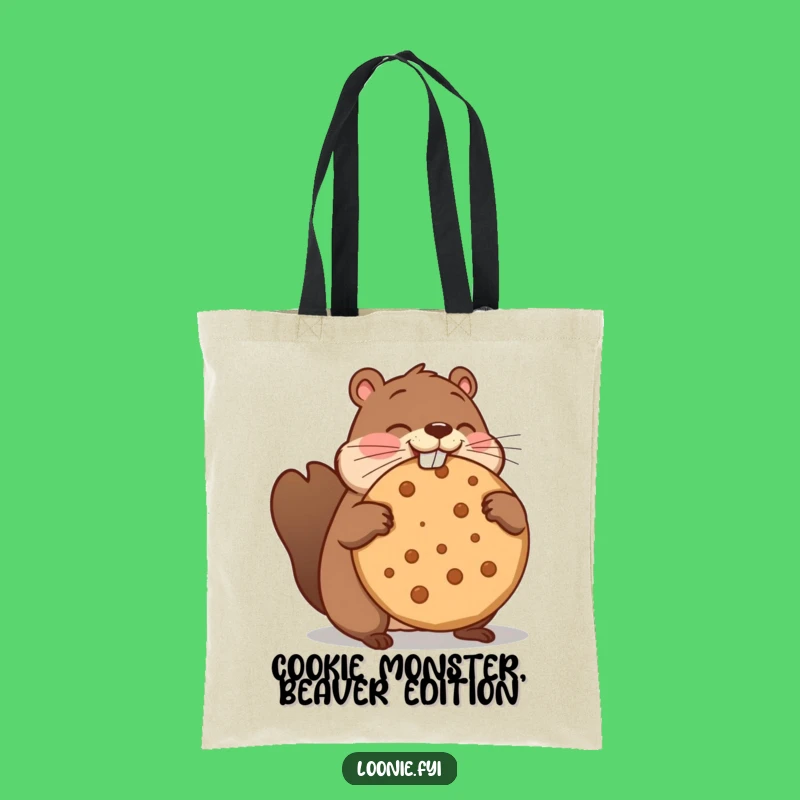 Funny Beaver Maple Cookie Tote Bag - Stylish & Hilarious Carry-All
