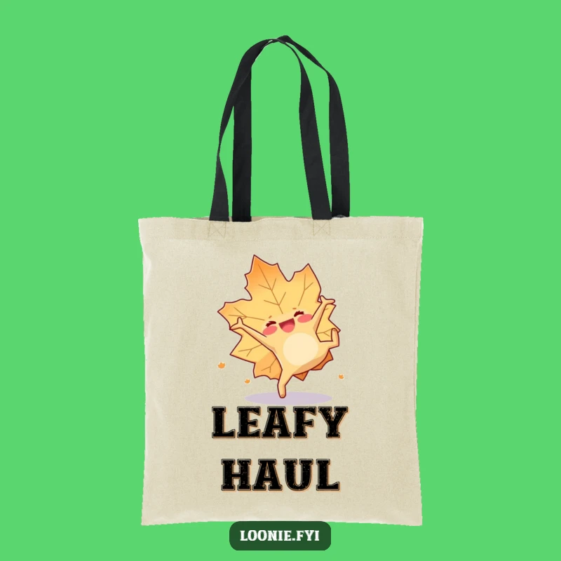 Funny Maple Leaf Somersault Tote Bag - Durable Fall Bag, Ideal Funny Gift for Shoppers