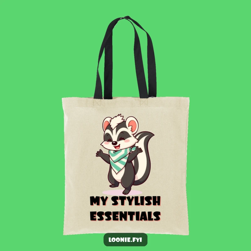 Funny Skunk Tote Bag, Carry Your Essentials With Dance-Worthy Style!
